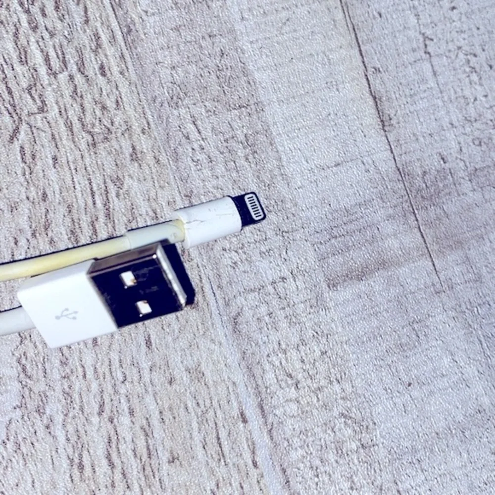 iPhone white charger